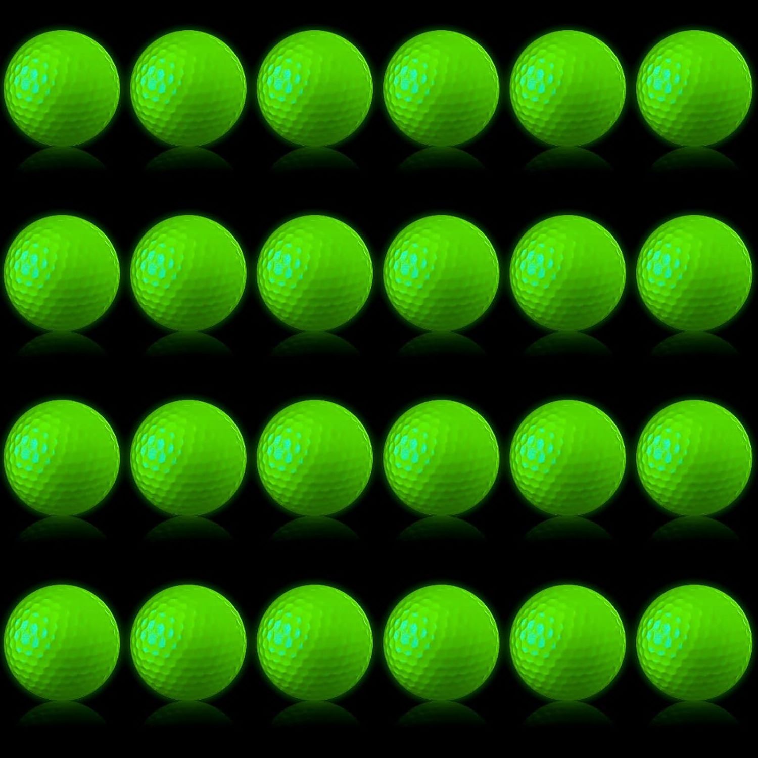 Tournament Fluorescent Bright Golf Luminous Ball Glowing in The Dark Golf Ball