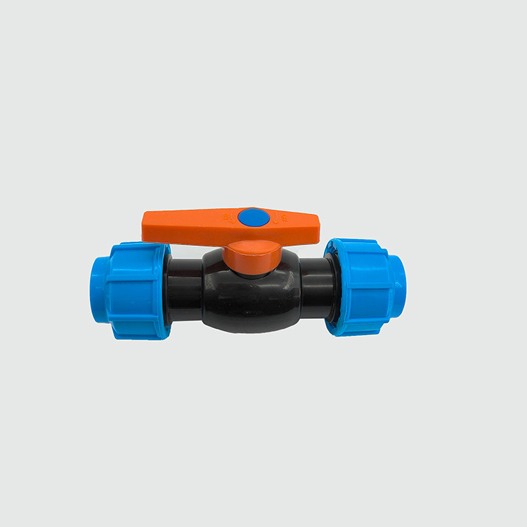 8 Mm Turn Dubai Split Body Ball Valve For Garden Hose Connector Pe Pipe Pp Compression Ball Valve