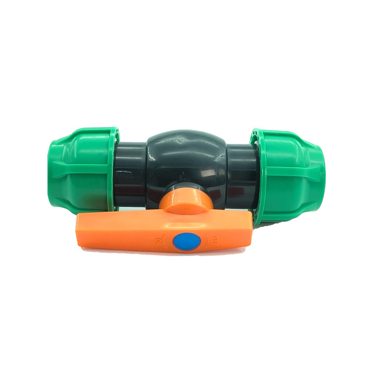 1/2 3/4 1 2 3 4 inch HDPE Straight Ball Valves For Agriculture Water