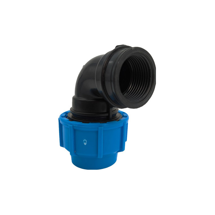 Plastic water pipe elbow fittings plumbing material ppr female elbow connector for sale