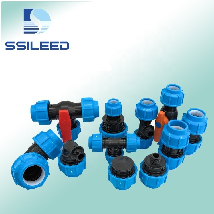 Wholesale High Quality Durable HDPE PP Compression Fittings Plastic Pipe Fittings Quick Connector For Farm Irrigation