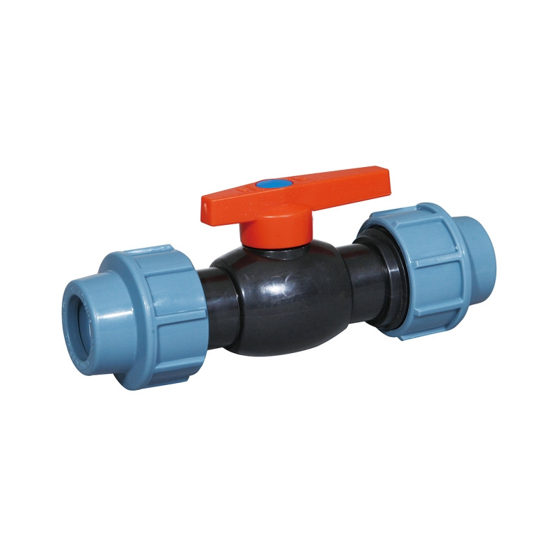 quick connect pipe fittings Irrigation HDPE PP compression fittings PE plastic drip irrigation ball valve