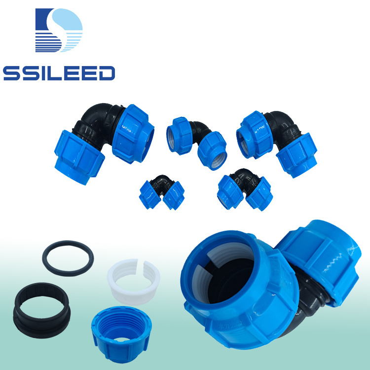 Wholesale High Quality Durable HDPE PP Compression Fittings Plastic Pipe Fittings Quick Connector For Farm Irrigation