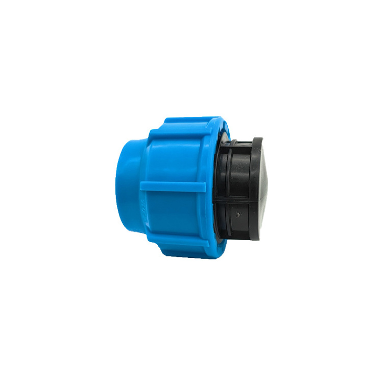 HDPE Pipe PN16 compression fittings plastic Pipe end cap