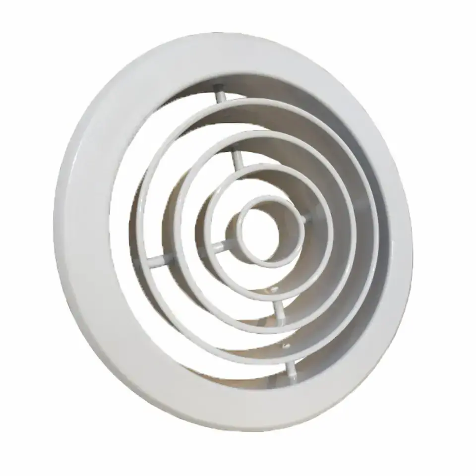 HVAC Air Supply Diffuser Air Duct Conditioning Vent Aluminum Round Ceiling Diffuser Ring Jet Diffusers