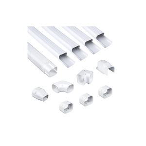 High Quality Air Conditioner PVC Cable Trunking Slim Duct Pipe Cover Mini Split Air Conditioner White Line Set Covers