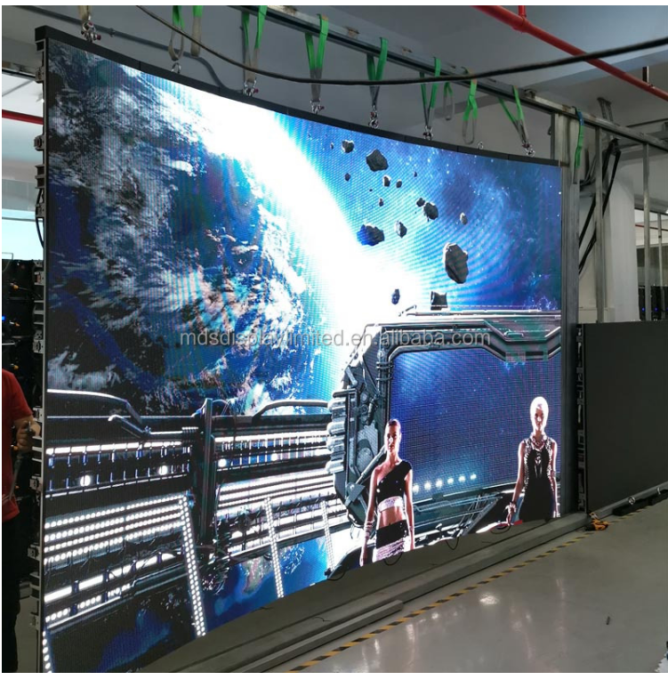 indoor rental stage Hd 4K P2. 6 P2.976 P3.91Led Display Led Module 500*500mm Pixel Customized Video  church curved led screen