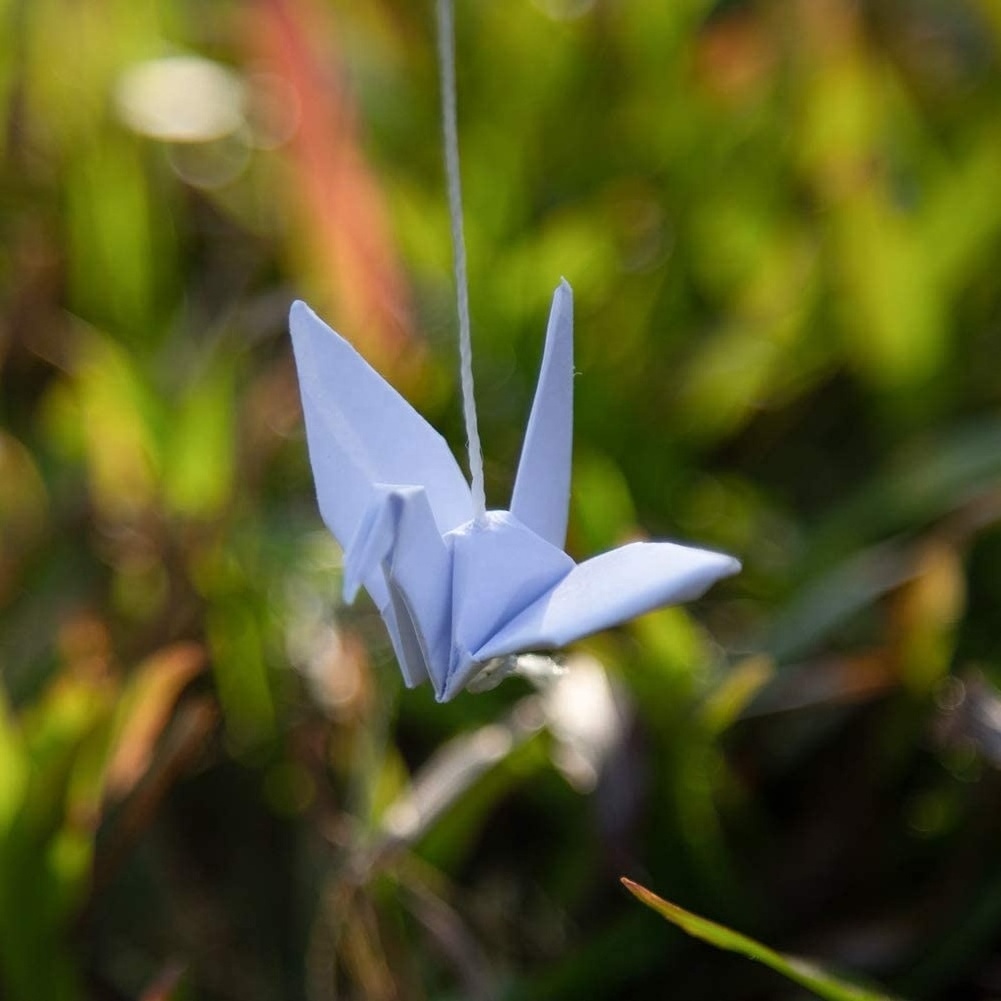 Premade White Origami Paper Cranes Garlands For Rustic Wedding Party Decorations Bridal Shower Birthday Origami Birds Doves