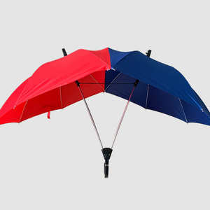 Promotional Double Shaft Twins Lover Couple Straight Umbrella