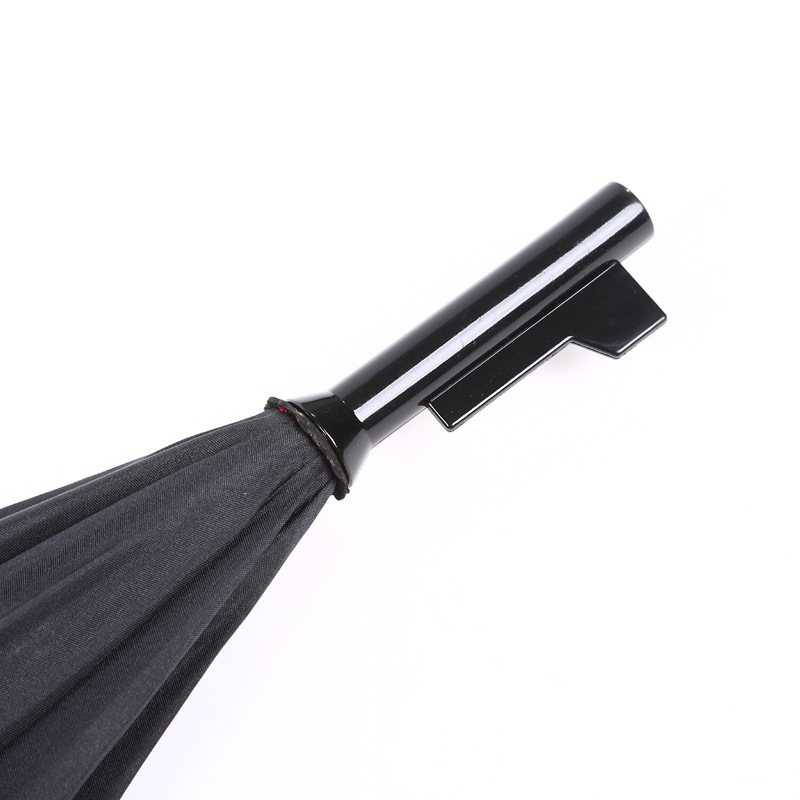 Long handle straight umbrella creative rifle shape sunny and rainy umbrella custom large advertising umbrella