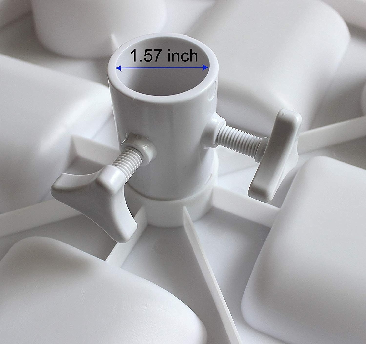 White Plastic Beach Umbrella Table Try Patio Garden Swimming Pool Sun Umbrella Cup Holder Storage Rack