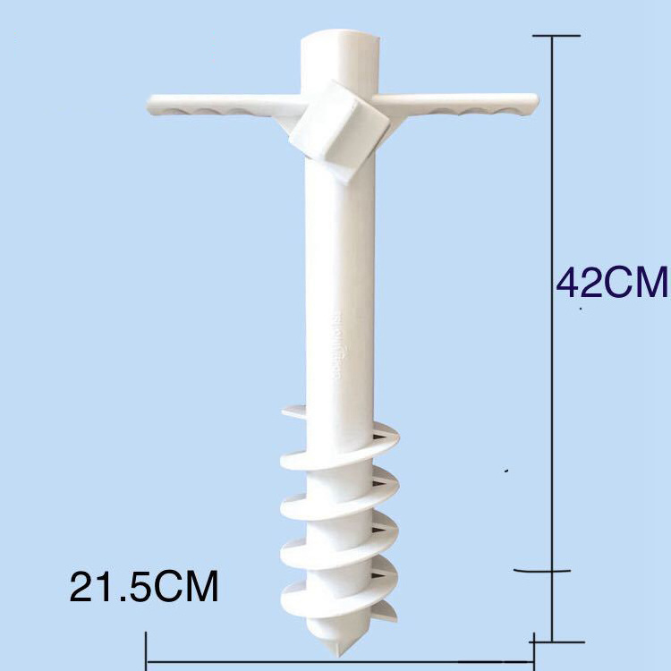 Patio Umbrellas Bases Plastic Sand Anchor Beach Umbrella Accessory Parasol Sand Screw Base