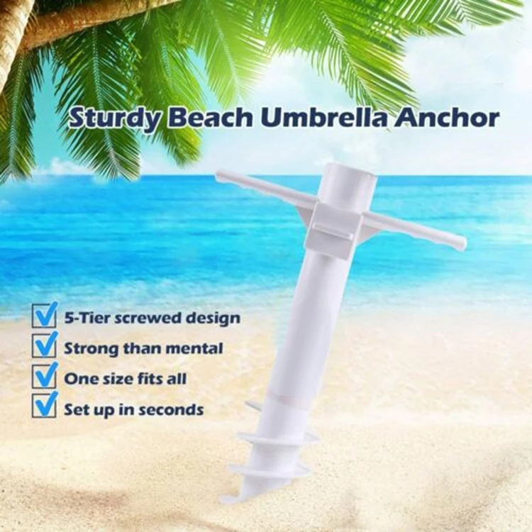 Five-Spiral Outdoor Sun Umbrella Base Universal Beach Umbrella Accessories Sand Anchor Stand