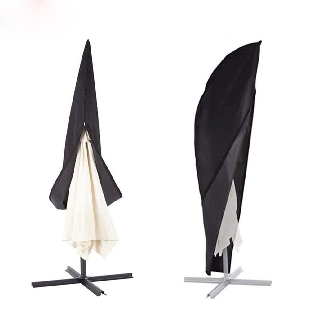 Patio Umbrella Cover 600D Waterproof Outdoor Offset Banana Style Umbrella Cover