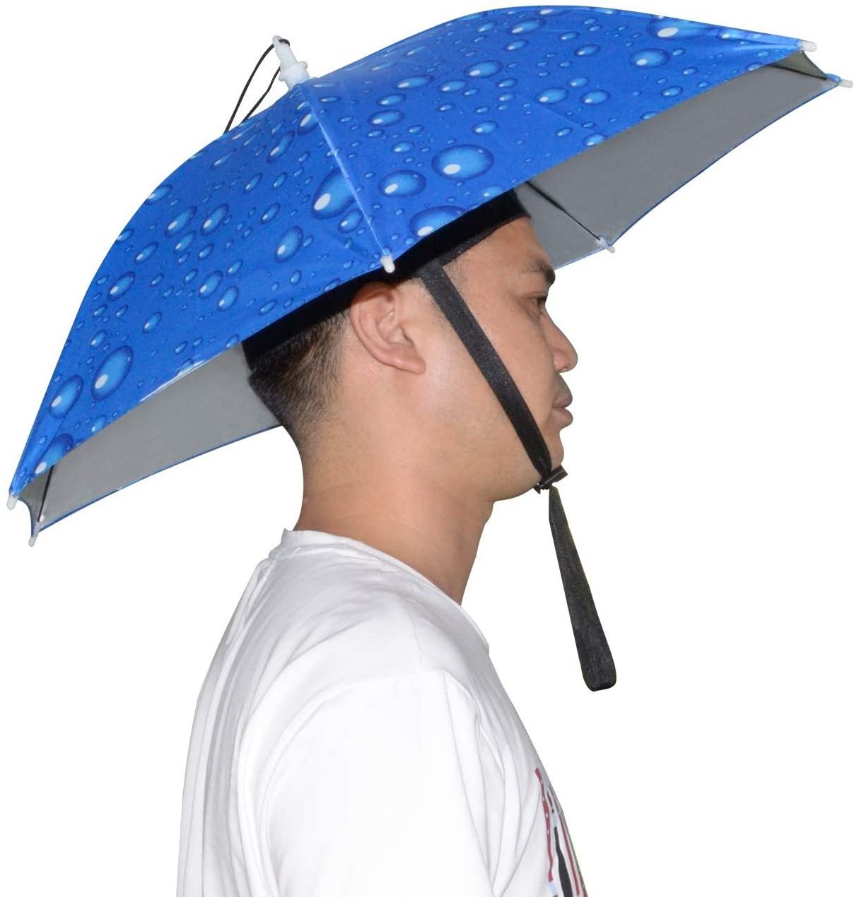 Umbrella Hat 25 inch Hands Free Umbrella Cap for Adults and Kids