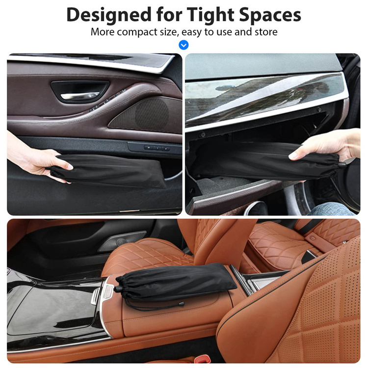 Lotus New Design Pull-tab Car Front Window Sun Shade Umbrella Draw String Windshield  Cover with Custom Logo