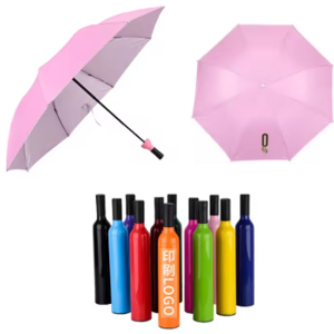 Wholesale Customized Multi-Color Wine Bottle Shape Umbrella Fashion Paraplue & Gift Craft Umbrella