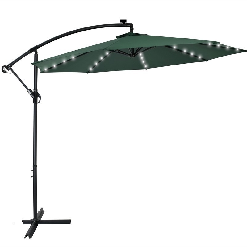 Outdoor High Quality Beach Golf Led Waterproof Sunshade Summer Solar Umbrella