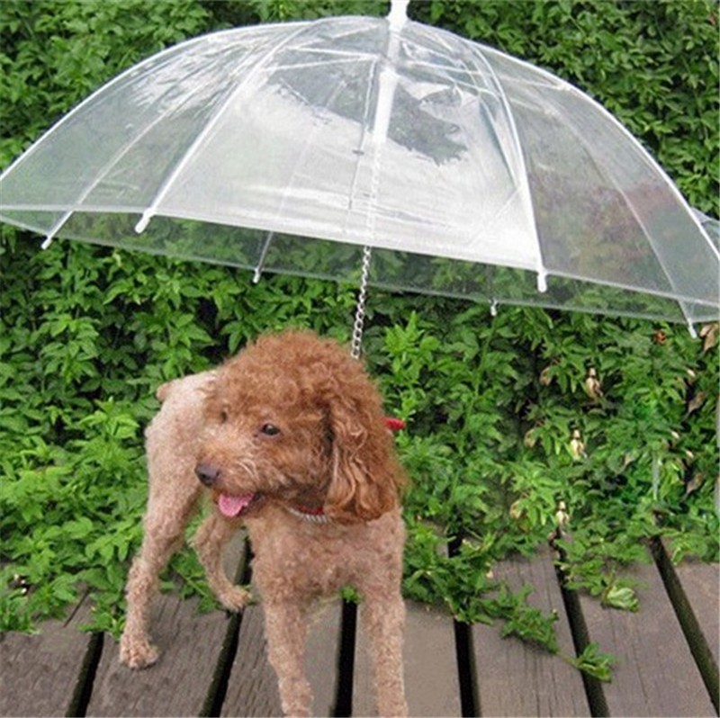 Pet Umbrellas paraplu Teddy Bear Dog Pet Rain Gear Lovely Pet Supplies Waterproof Cat Dog Umbrella