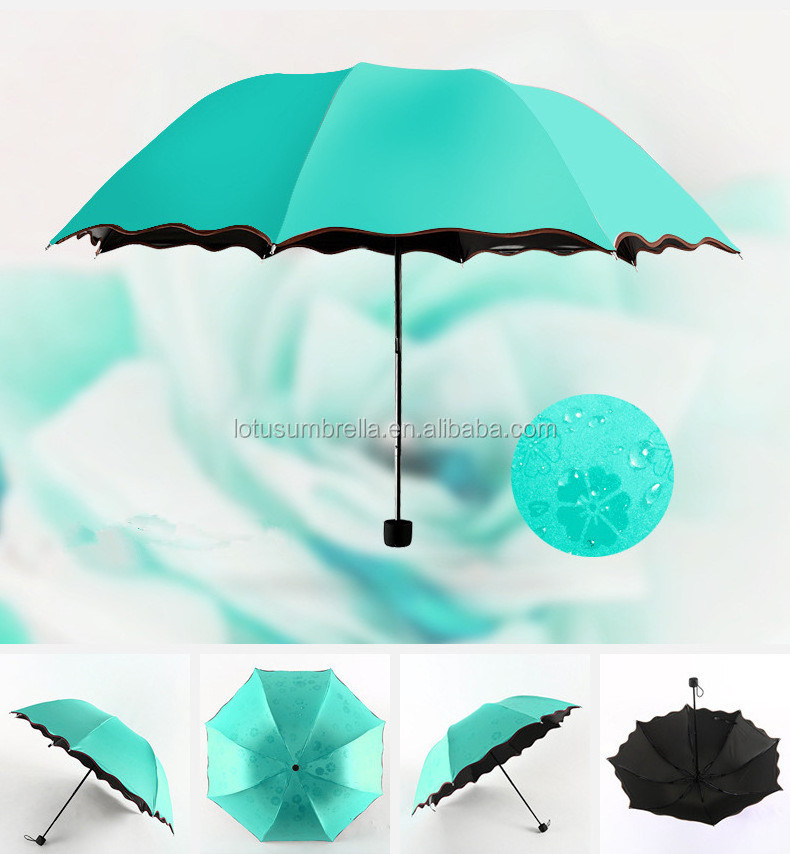 Flower Bloom with Wet Magic Folding Umbrella