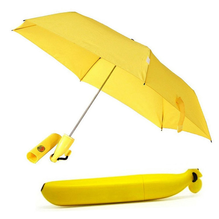 Cartoon Fashion Creative Novelty Gift Banana Umbrella Fruit Advertising Children'S Students Princess Trending Umbrella