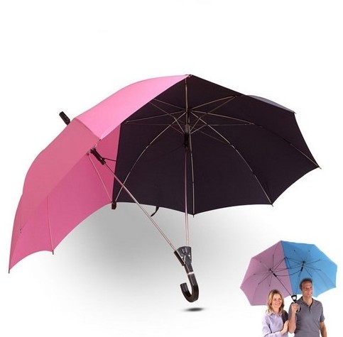 Promotional Fashion Multifunctional  Double Lover Couples Umbrella for two person