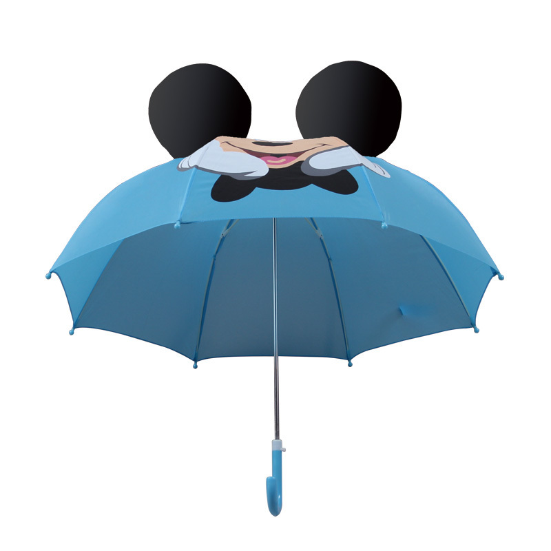 Cheap light small 17 inch cartoon kids straight umbrella with ear for Minnie mouse