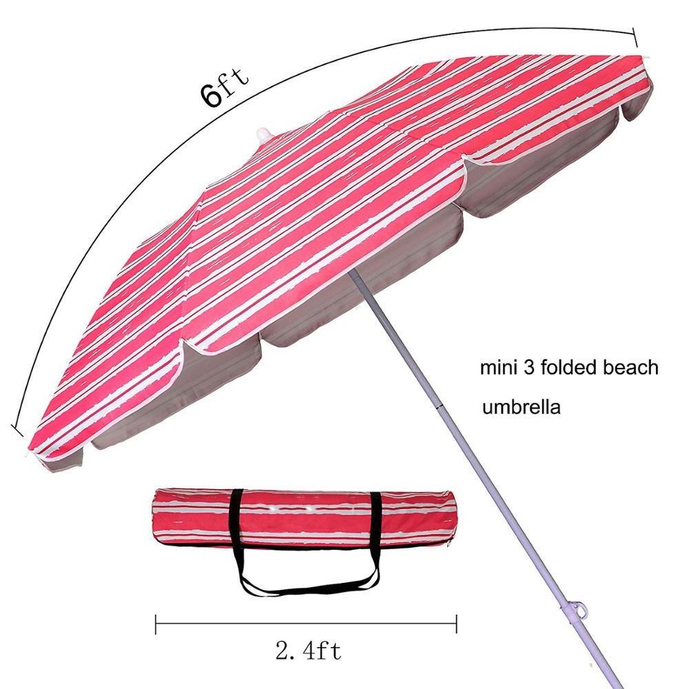 Parasol Protection Ultraviolet-proor Adjustable Outdoor Parasol Sun Shade Fishing Beach Patio Umbrella With Tilting Tilt