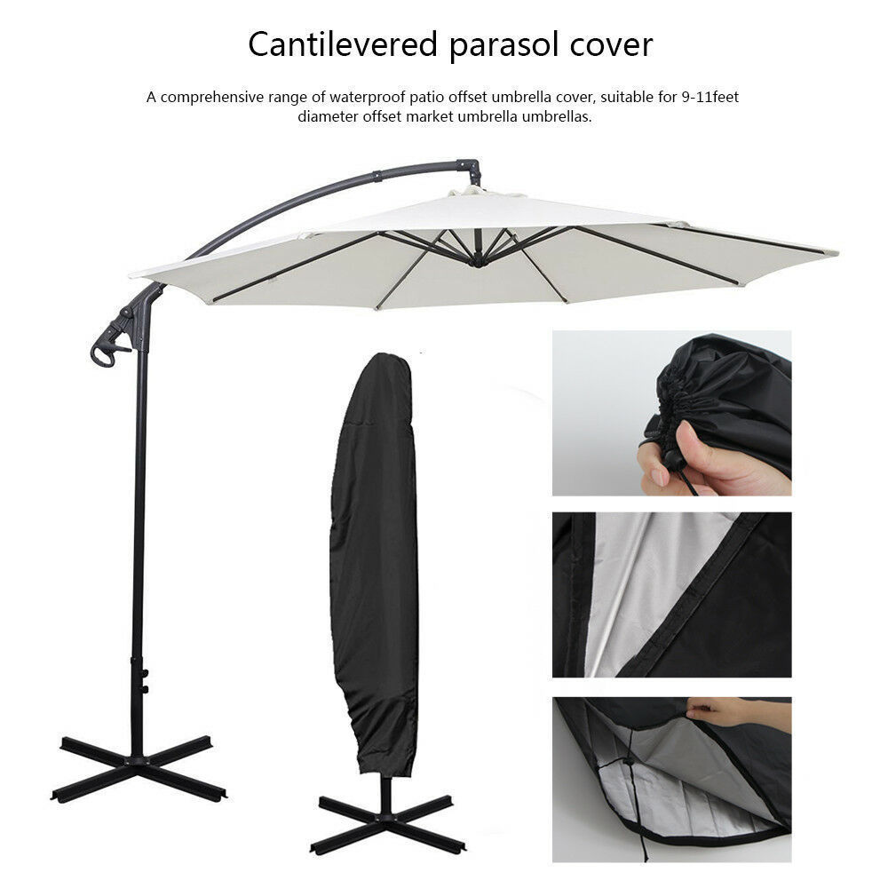 Weatherproof Patio Cantilever Parasol Rain Cover Accessories Waterproof Oxford Cloth Banana Outdoor Garden Umbrella