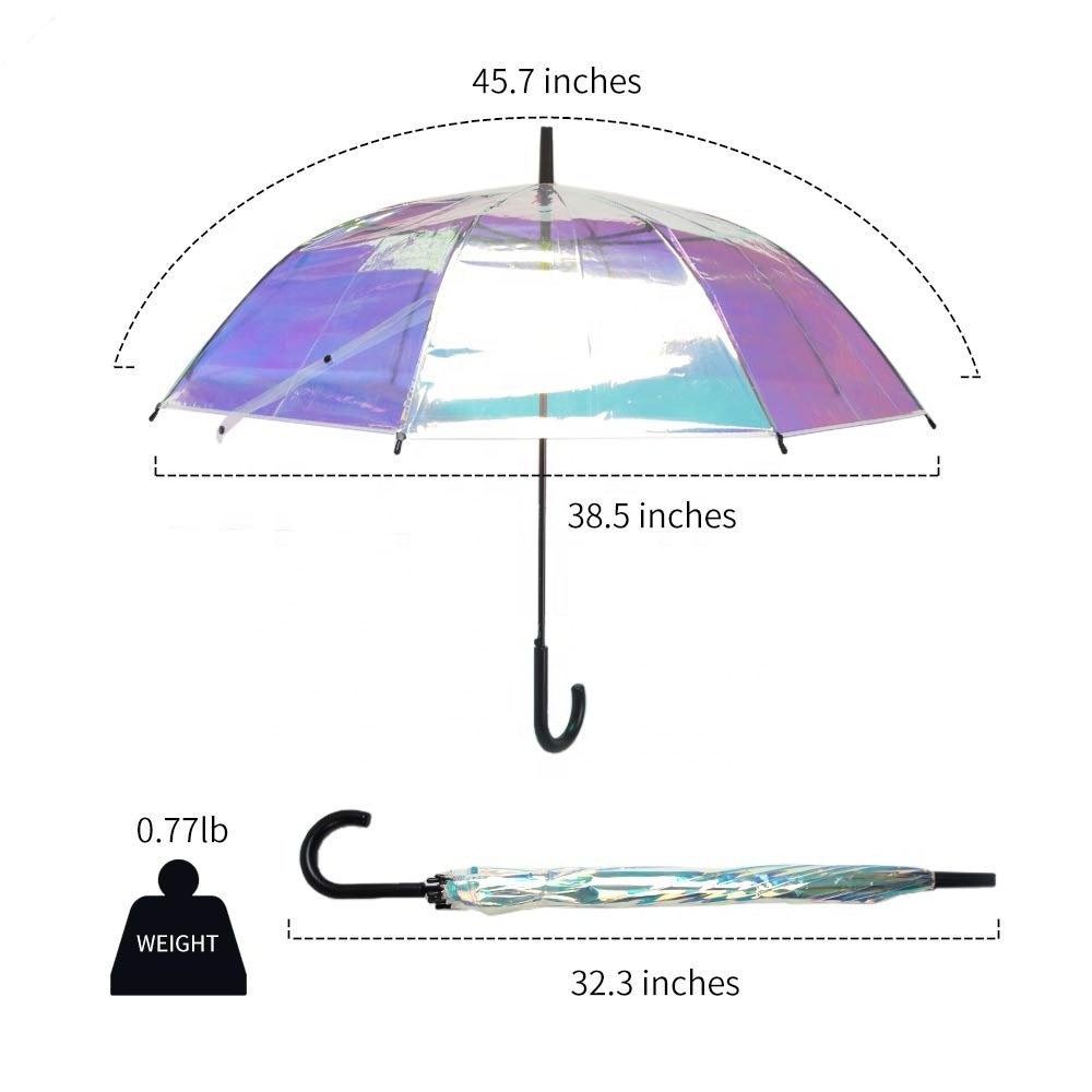 23inch Hot Selling Transparent Hologram Umbrella