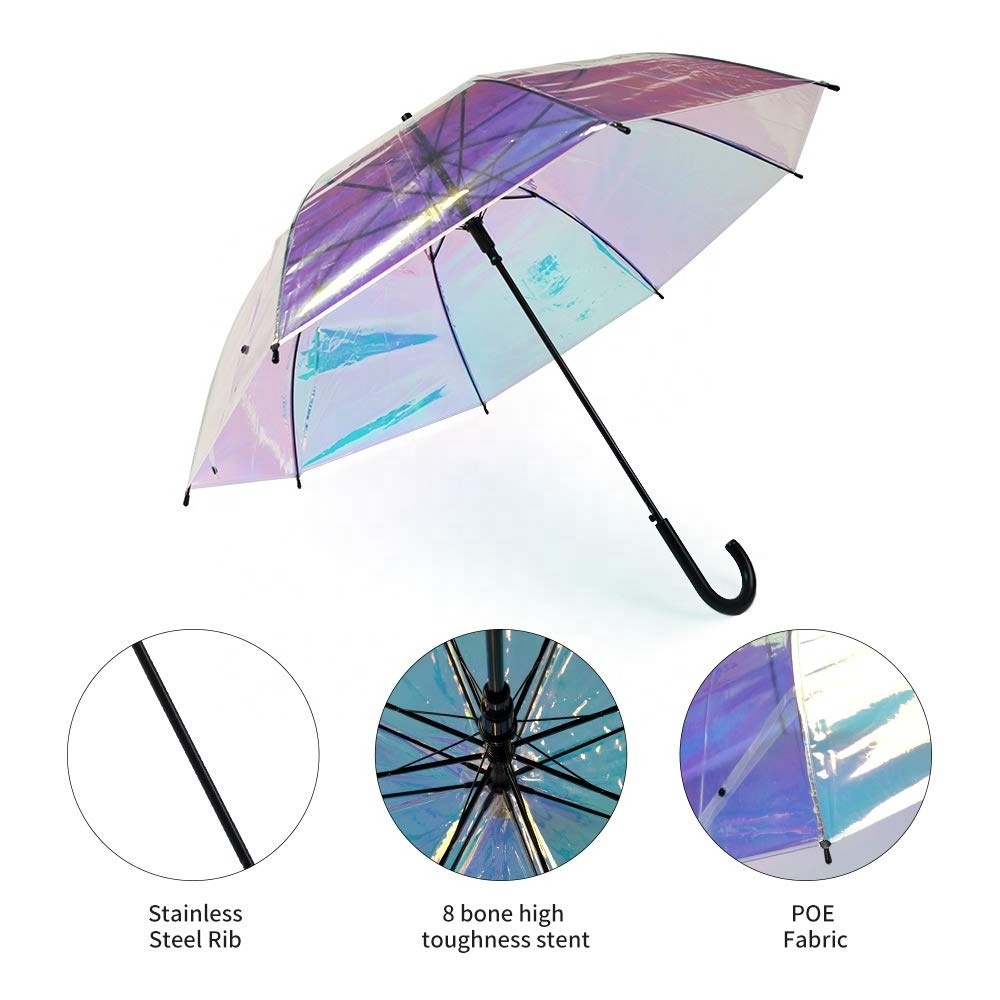 23inch Hot Selling Transparent Hologram Umbrella