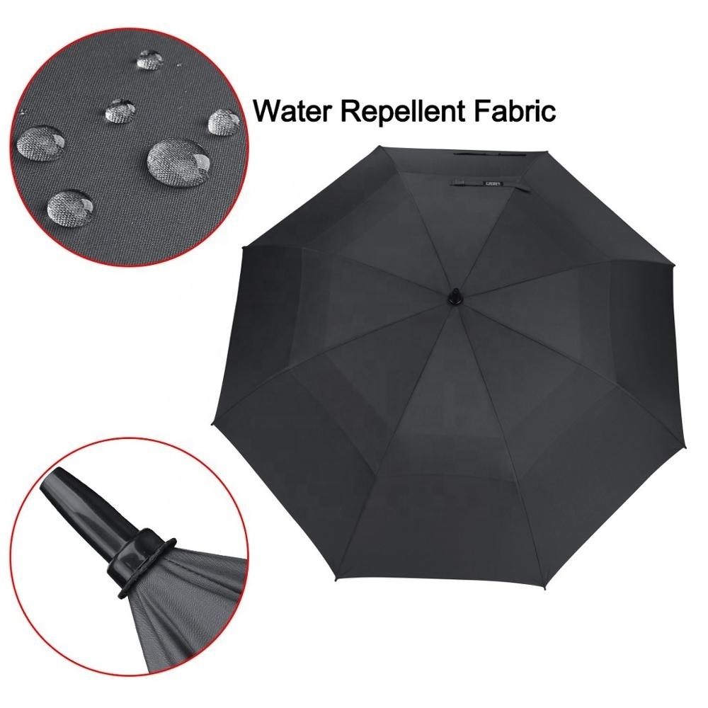 LOTUS G4Free 54/62/68 Inch Automatic Open Extra Large Double Canopy Vented Windproof Golf Umbrella with Logo Printing