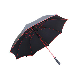 Brand name custom logo 27inch 8 ribs fibreglass auto open straight car brand umbrella