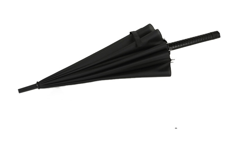 LOTUS Ins hot Japanese Style Promotional 16 Ribs and 24 Ribs Cool Samurai Sword Long Handle Umbrella with Logo