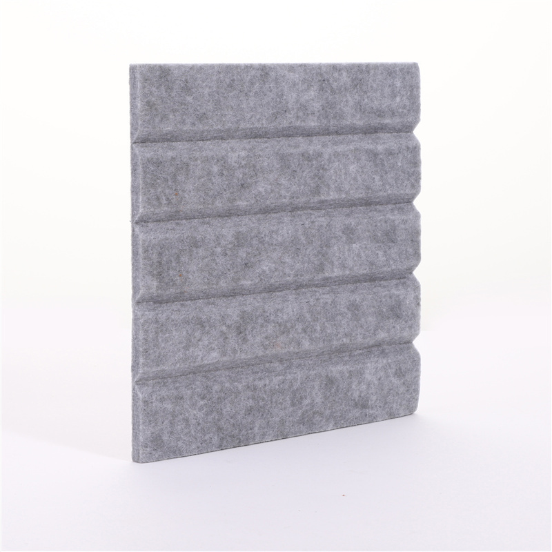 DaYin Acoustic Custom 9mm Slot Eco High Density Polyester  Slat Fiber Acoustic Panel PET Felt Sound Absorbing wall panels