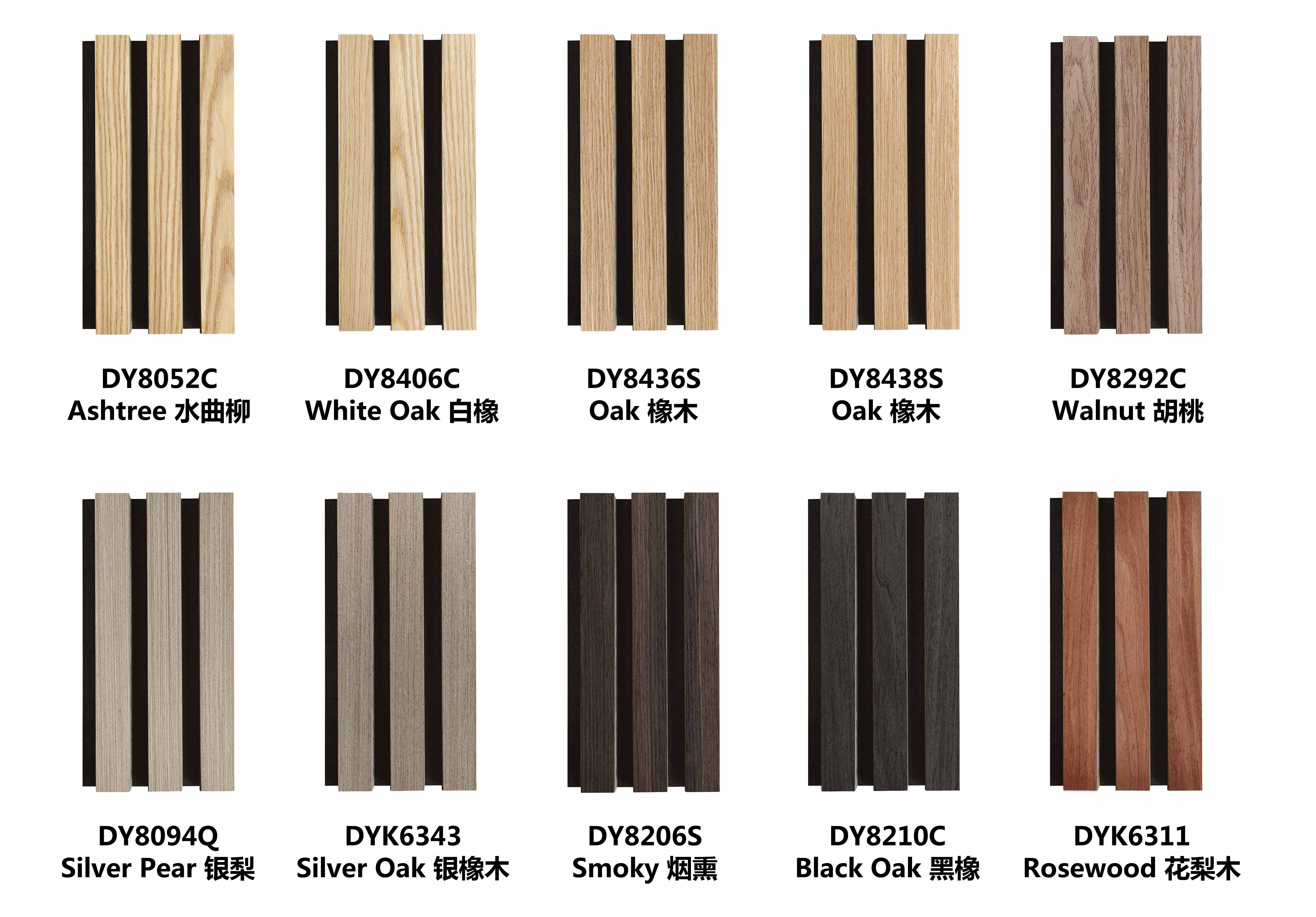 Dayin Custom Acoustic Board Solid Wooden Mdf Strip Sound-Absorbing Slat Panel For Ceiling