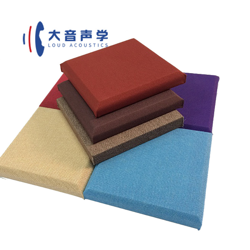 Factory Supply Sound Absorbing Panels Fabric Wrapped Fiberglass Acoustic Panel for Music Recording Studio