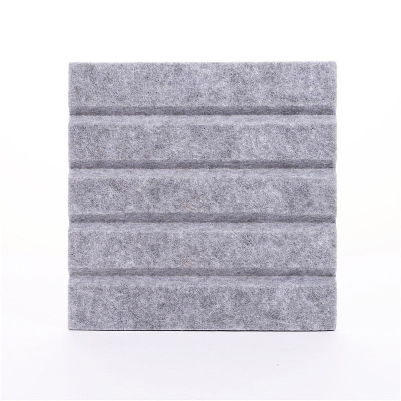 DaYin Acoustic Custom 9mm Slot Eco High Density Polyester  Slat Fiber Acoustic Panel PET Felt Sound Absorbing wall panels