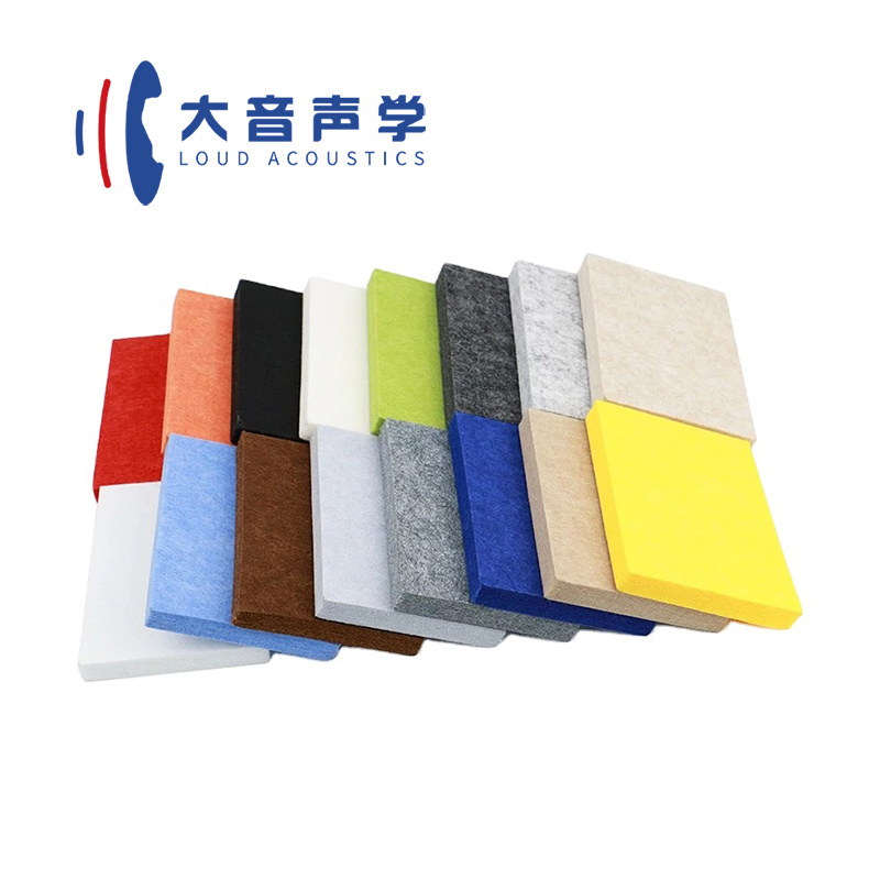 Cinema Studio Ceiling Wall Deco Polifibre Washable Geometric Rectangle Hex Round Square Board Polyester Acoustic Panels