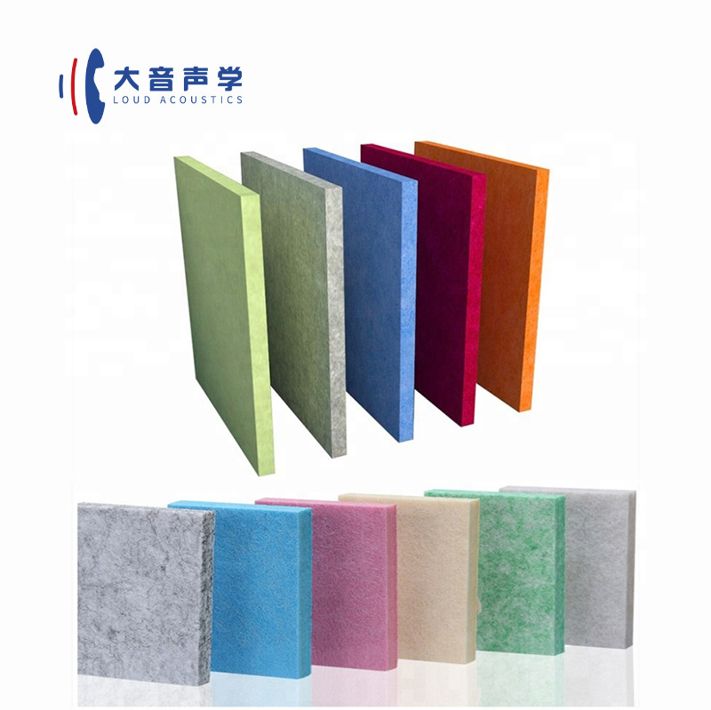 Waterproof Colorful High Density Fiber Pet Acoustic Board Cement 12Mm Wall Ceiling Polyester Acoustic Panels