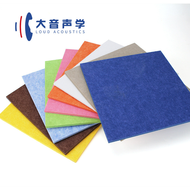 Waterproof Colorful High Density Fiber Pet Acoustic Board Cement 12Mm Wall Ceiling Polyester Acoustic Panels