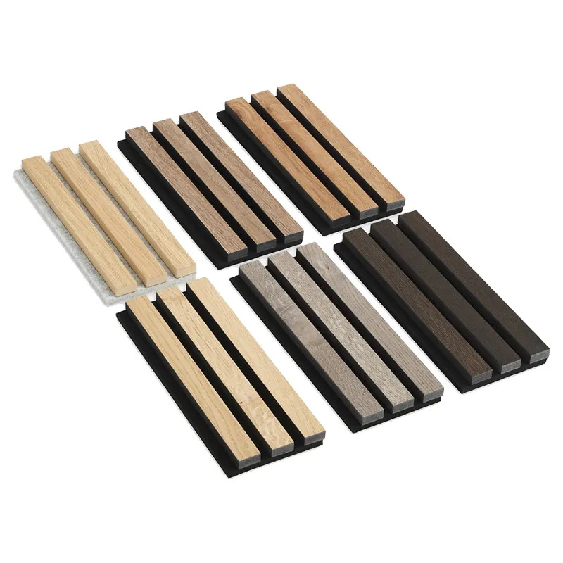 DAYIN Custom Akupanel Wooden Slat Acoustic sound proof Panels Slated Wood Acoustic Panel Slat acoustic panels wall