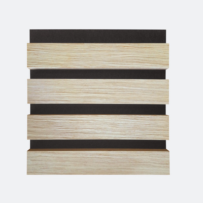 Best price 3d Decorative Art PET Fiber MDF Akupanel Sound Absorption Natural Oak Acoustic indoor Slat Wood Wall Panels