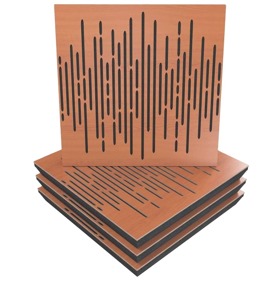 Custom Thick Wooden Decorative Anti Music Studio Art Modern Wave Wood Acoustic Diffuser 54mm