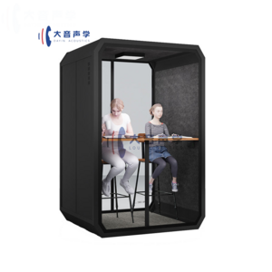 Movable Portable Studio Home Steel Acoustic Office Phone Booth Indoor Work Meeting Modular Desks Chair Soundproof Office Pods