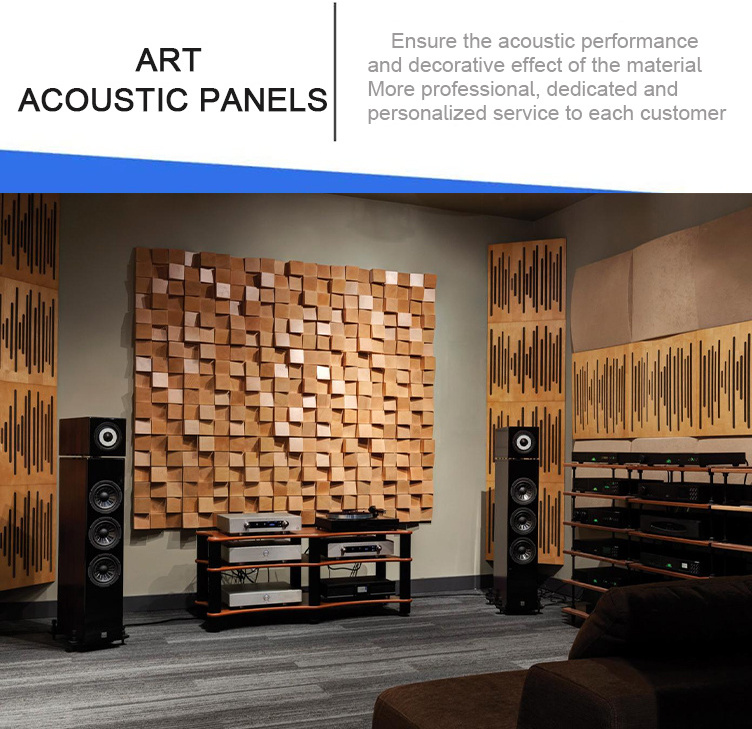 Decorative Wooden Perforated Art Acoustic Panels