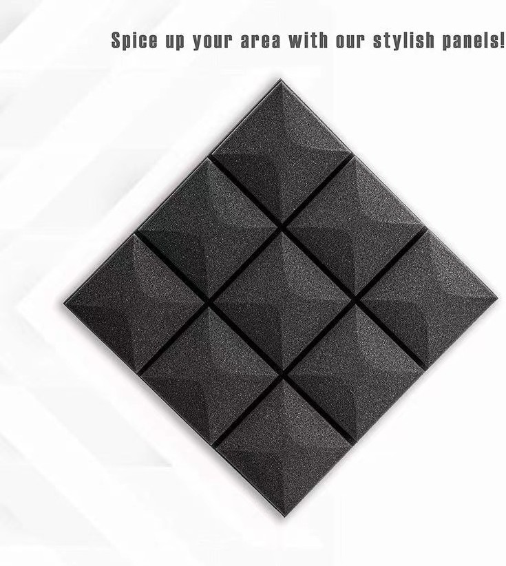 12 Pack 50Cm X 50Cm Soundproofing SoundProof Absorbing Wall Tv Studio Sound Mushroom Foam Acoustic Panels