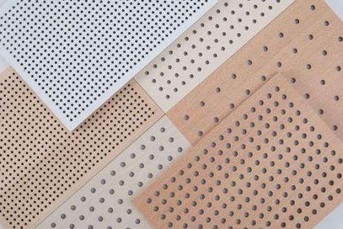 Interior Acoustics Noise Reduction Ceiling Decoration Perforated Wooden Acoustic Panel for home theater