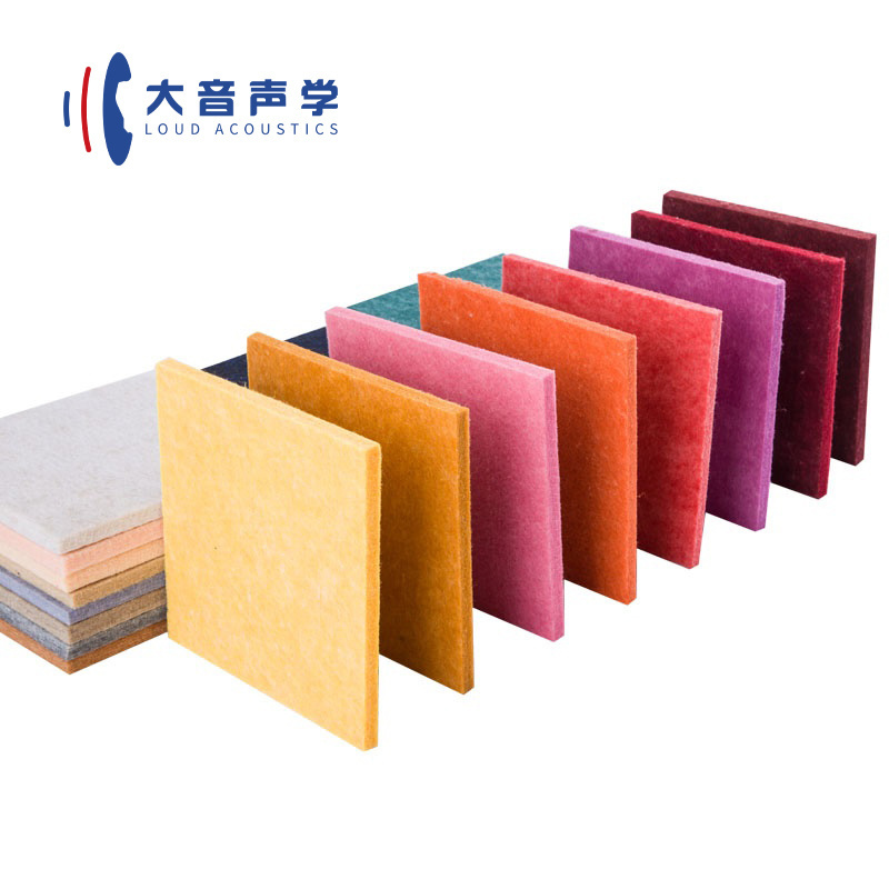 high fiber wall ceiling sound absorbing self adhesive polyester acoustic panels for office