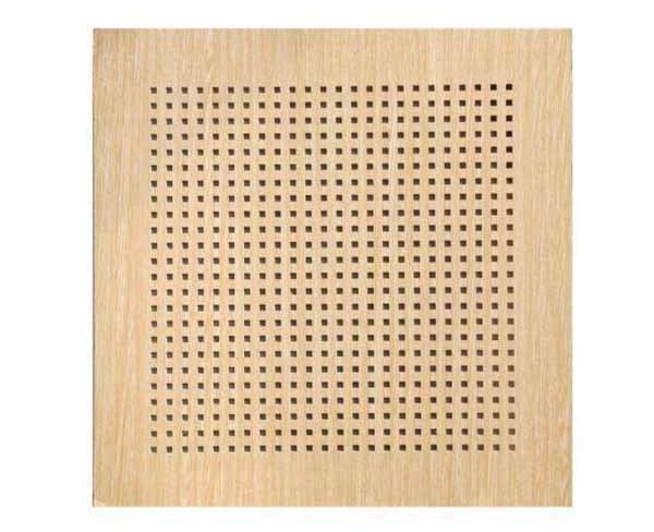 Melamine Surface Perforated Wood sound absorption Sheets Music Studio Acoustic Panels for wall and ceiling for home theater